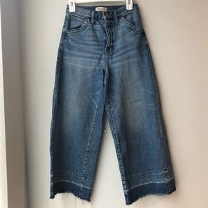 Madewell Wide Leg Cropped Jeans